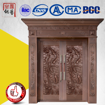 Top selling kerala exterior copper door design