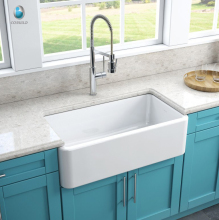 Big Size White Solid Surface Kitchen Sinks