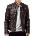 Custom Male Leather Jacket Design High Quality