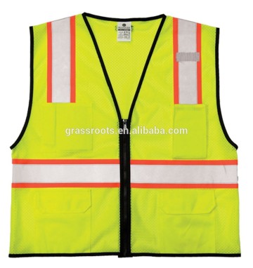 2016 new design reflective safety vest reflective vest yellow reflective vest