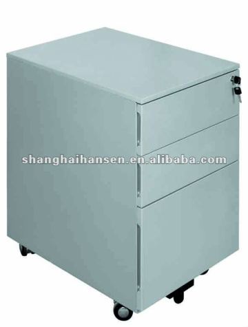 3 Drawer Movable Steel Office Cabinet