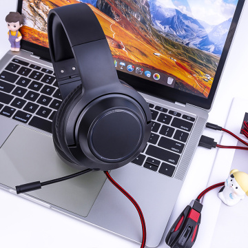 Noise Canceling Gaming Headphone With Microphone LED Glowing