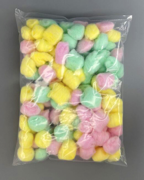 Colored Cotton Balls for Beauty and Medical Use