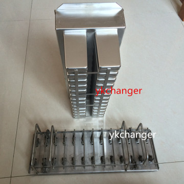 Stainless steel Popsicle forms