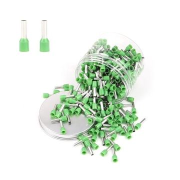 Title: "E6012 10AWG Green Electric Pre-insulated Copper Brass Pin Tubular Insulated Lugs and Ferrules - Terminal Ends