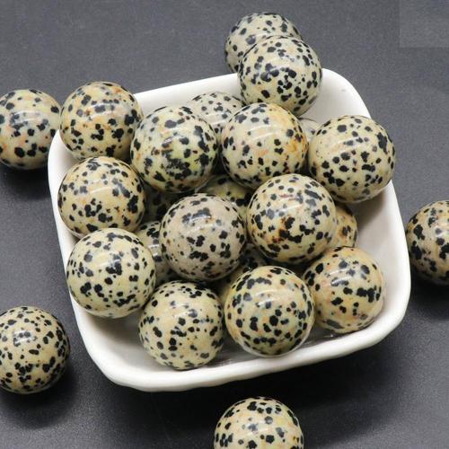 Dalamation Jasper 8MM Stone Balls Home Decoration Round Crystal Beads