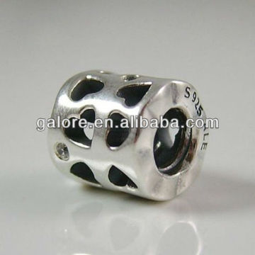 sterling 925 silver beads silver nugget beads hot sale 925 sterling silver shamballa beads