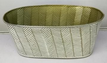 European metal flower arrangement tray