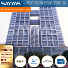 high rise building wood window