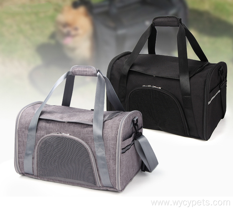 2 Entry Soft-Sided Pet Travel Shoulder Handbag