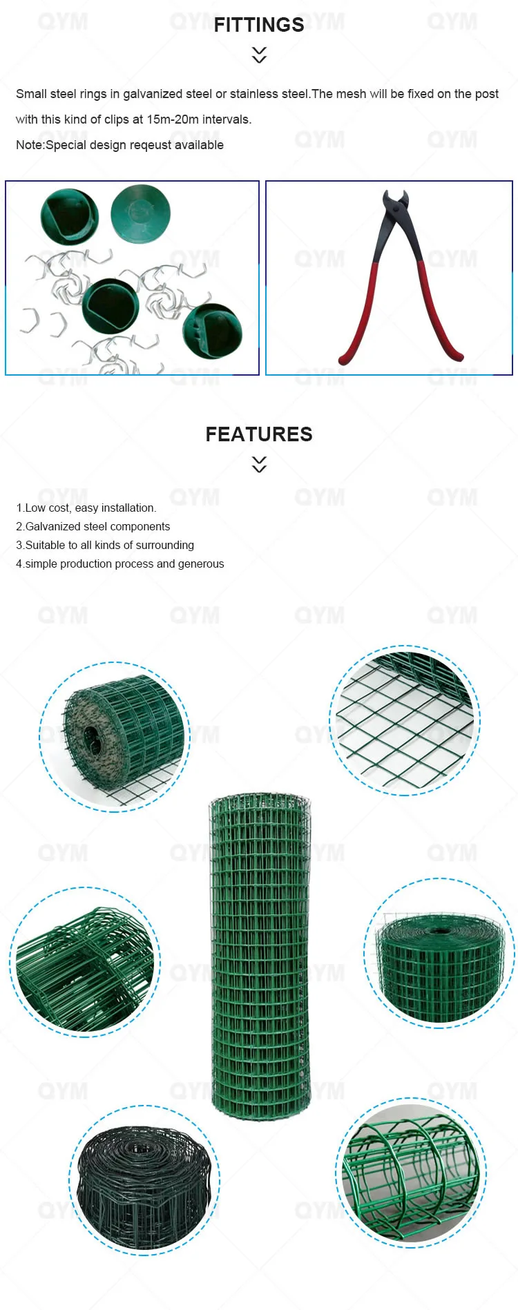 Metal Euro Fence Holland Welded Wire Mesh Euro Fence