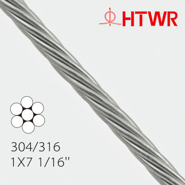 Stainless steel wire rope 1X7 0.4mm