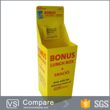 Light Weight Cardboard Advertising Dump Bin For Lunch Box