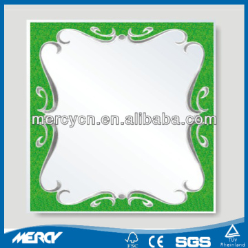Green Flower Pattern Mirror 4 mm Green Flower Pattern Mirror