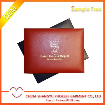 High Quality Handmade Leatherette Paper Diploma Cover