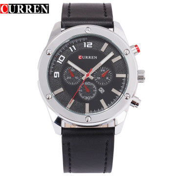 three eyes chronograph quartz watch curren classical business watch japan movement