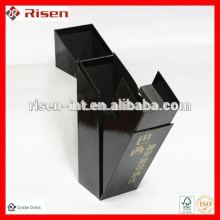 black classic wine bottle package box