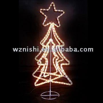 Rope Light Sculpture (Christmas Tree)