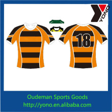 YONO wholesale all black rugby jersey XXXXL custom