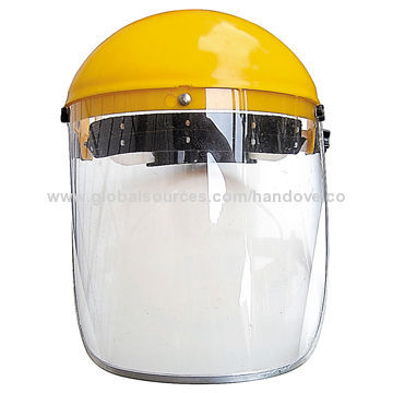 Face shield with headgear