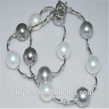 14mm Shell Pearl Tin Cup Necklace Wholesale