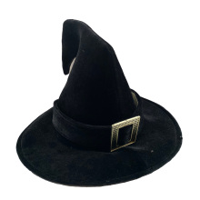 Fancy Halloween Black Witch Hat for Party and Carnival