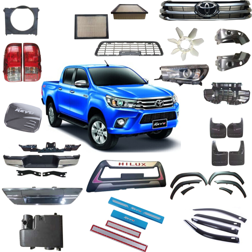 One-stop auto spare replacement parts Toyota hilux Revo 2015 body parts kit chrome accessories