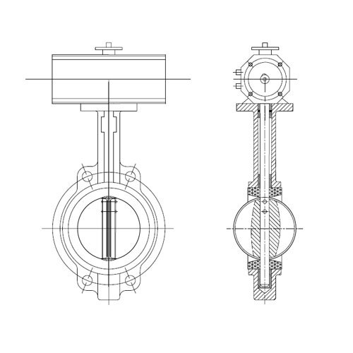 Pneumatic Actuated Butterfly Valve