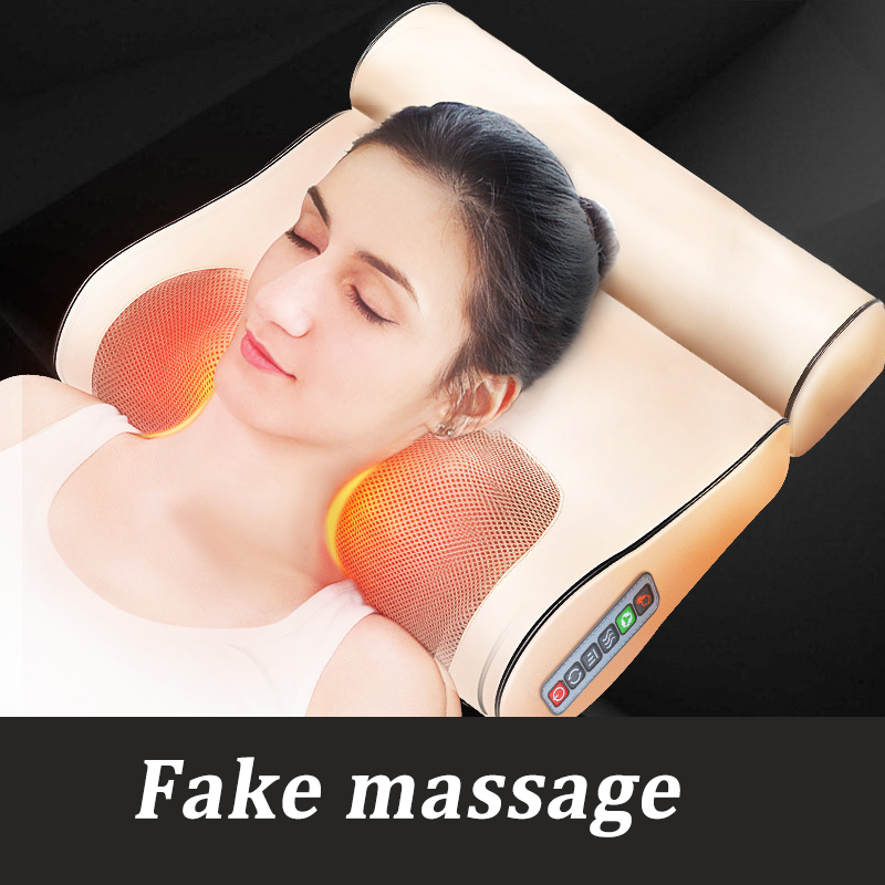 Hot Sale Full body neck back neck massage pillow shiatsu infrared car home massage pillow with heating