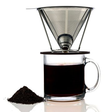 Washable & Reusable Kone Fits Bodum /Kone Coffee Filter for Chemex