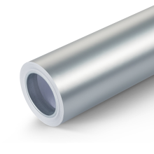 Matte Knight Silver Car Wrap