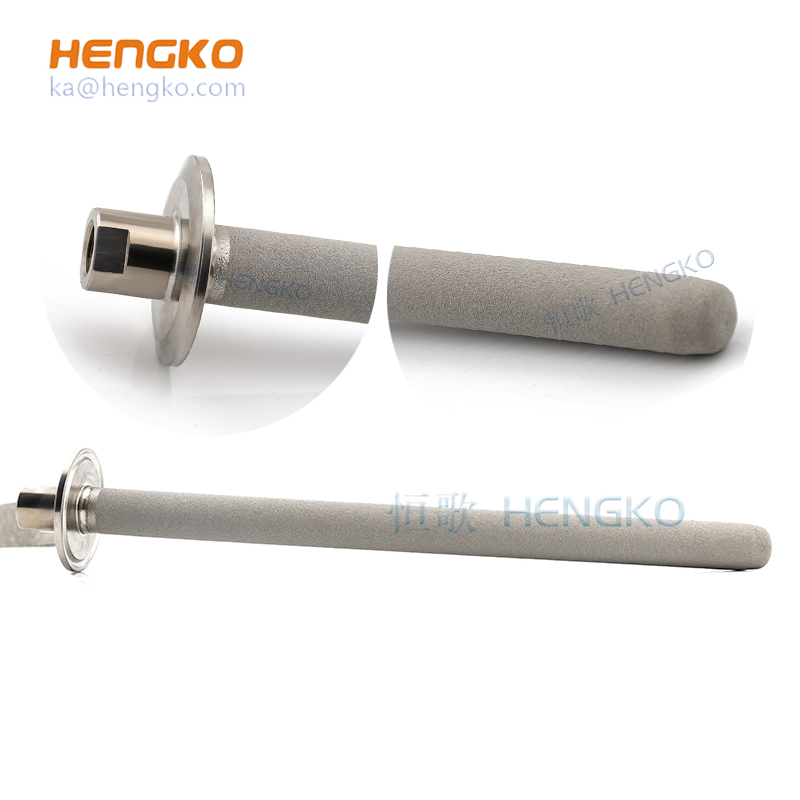 HENGKO Sintered Stainless steel 316 Tri Clamp Carbonation & Wort Aeration Stones for Brite Beer Tanks