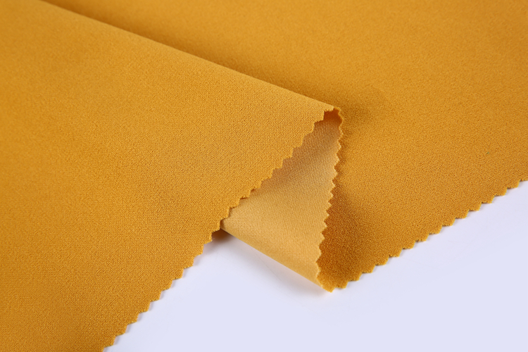 Cheap products textiles weft double face spandex pure crepe polyester spandex fabric