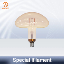 Mushroom Shaped Dimmable Amber Bulb for Decorative Use