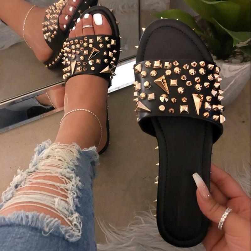 2021 China Rubber Stylish Latest Mujer Platform Shoe Flat Female Slides Slipper Summer women's Sandals for Women And Ladies