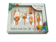 for Samsung S2 S3 S4 Multi11pin Mhl Micro USB to HDMI HDTV Adapter Cable