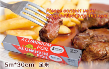 Aluminium Food Wrapping Foil small roll, 300mm food packaging aluminium foil paper, Heavy Duty aluminium foil roll, Baking foil