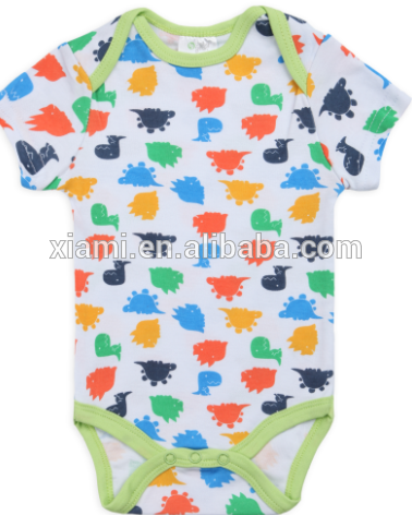 lastest design good quality pure cotton colorful animal pattern kids clothes on sale