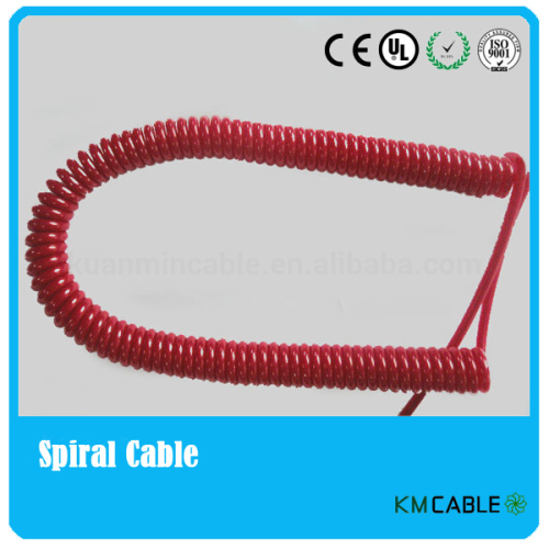 PU/PVC Spring cord coiled cord