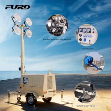 FURD Mobile Tower Light LED 9m Light Towers Hydraulic Lighting Towers Sale