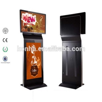 lcd 32+46 inch double screen displays all in one pc kiosk