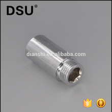 male female brass chrome plated straight nipple brass extension fitting