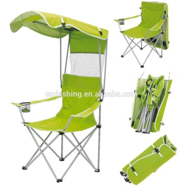 Folding chair with umbrella