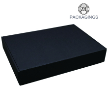 Retail matte black empty moving box