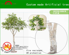 Custom made silver birch tree/artificial white birch tree decoration