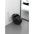 Высококачественный туалет из одного куска в черном цвете