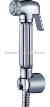 Luxury Brass Chrome Bidet Sprayer Shattaf Douche Kit with Hose&holder