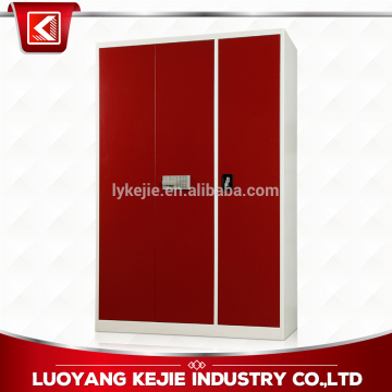 Hot-selling Steel Metal Locker Vertical Three Door Locker steel wardrobe