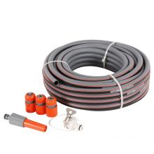 PVC garden hose with nozzle