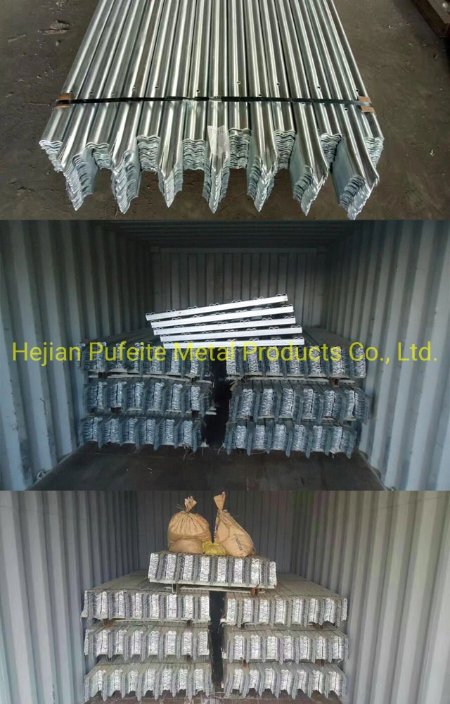 Hot Dipped Galvanized 2.4m Triple Point Spear Straight Top W Pale Palisade Security Fencing